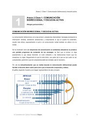 COMUNICACIÃN BIDIRECCIONAL Y ESCUCHA ACTIVA