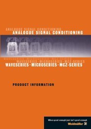 analogue signal conditioning waveseriesÃ‚Â·microseriesÃ‚Â·mcz-series