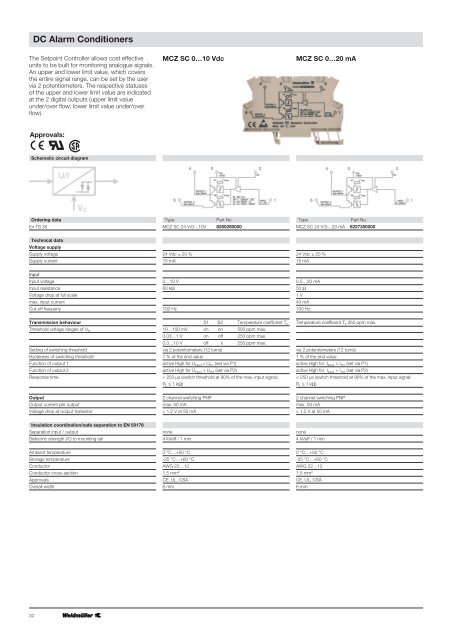 analogue signal conditioning waveseriesÃ‚Â·microseriesÃ‚Â·mcz-series