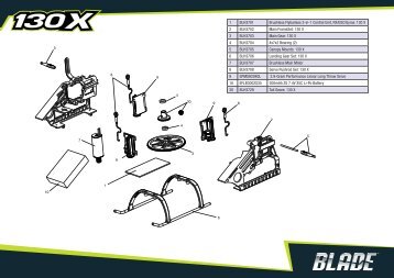 Download exploded diagram and parts listing for the 130 X