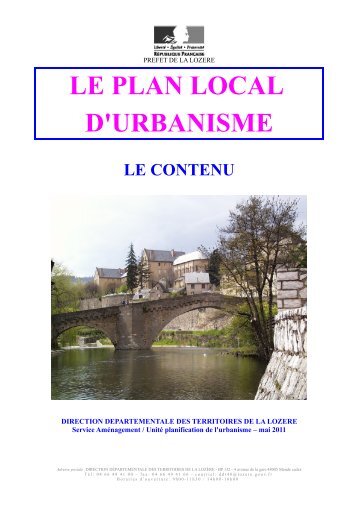 LE PLAN LOCAL D'URBANISME