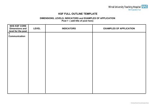 KSF FULL OUTLINE TEMPLATE