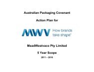 National Packaging Covenant - MeadWestvaco