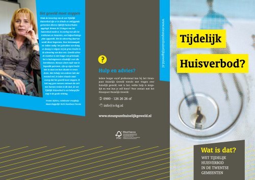 Folder tijdelijk huisverbod - Gemeente Hengelo