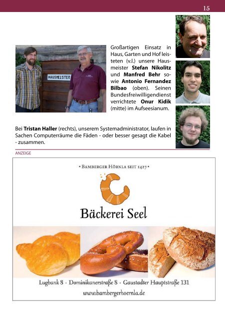 Jahresbericht 2011 / 2012 - Aufseesianum