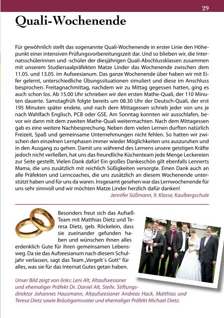 Jahresbericht 2011 / 2012 - Aufseesianum