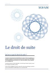 Qu'est-ce que le droit de suite - Sacd