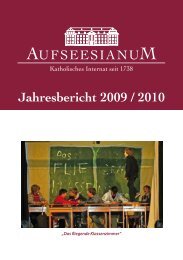 Jahresbericht 2009 / 2010 - Aufseesianum