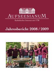 Jahresbericht 2008 / 2009 - Aufseesianum