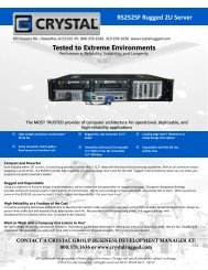 Tested to Extreme Environments RS252SF Rugged ... - Crystal Group