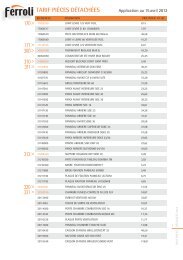 TARIF PIÃ¨ces dÃ©TAchÃ©es 170 > 171 > 300 > 310 > 311 ... - Ferroli