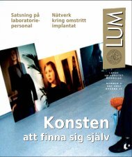 LUM nr 9 - (PDF 1 MB - Nytt fÃ¶nster) - Humanekologi Lunds universitet