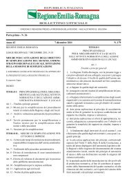 (P1). - Bollettino Ufficiale della Regione Emilia-Romagna