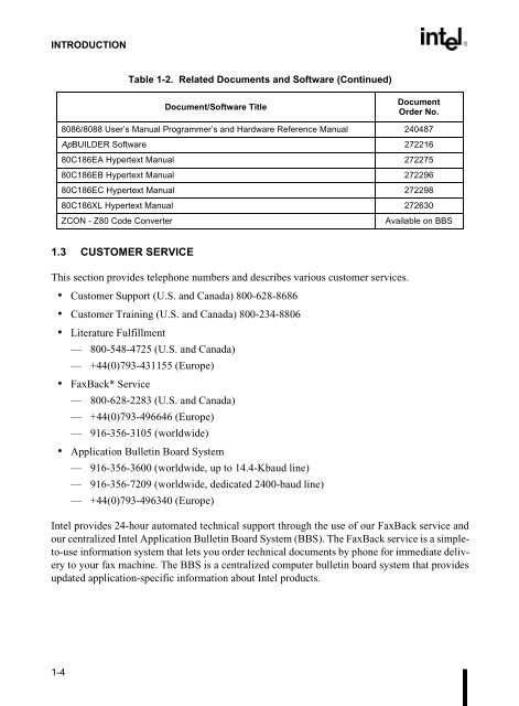 80C186EB/80C188EB Microprocessor User's Manual - CEUNES