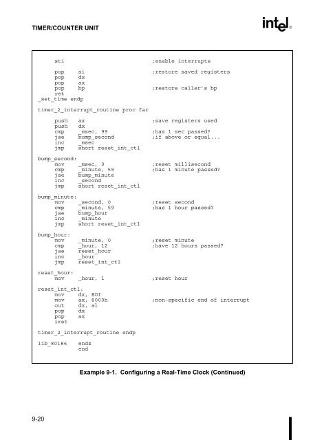 80C186EB/80C188EB Microprocessor User's Manual - CEUNES