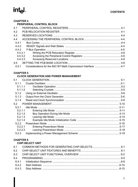 80C186EB/80C188EB Microprocessor User's Manual - CEUNES