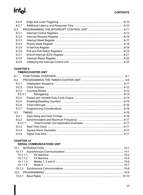 80C186EB/80C188EB Microprocessor User's Manual - CEUNES