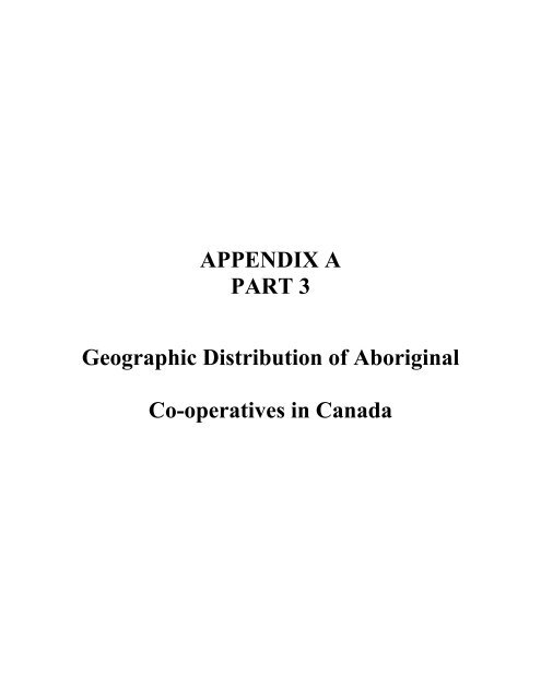 Aboriginal Co-operatives in Canada - Centre for the Study of Co ...