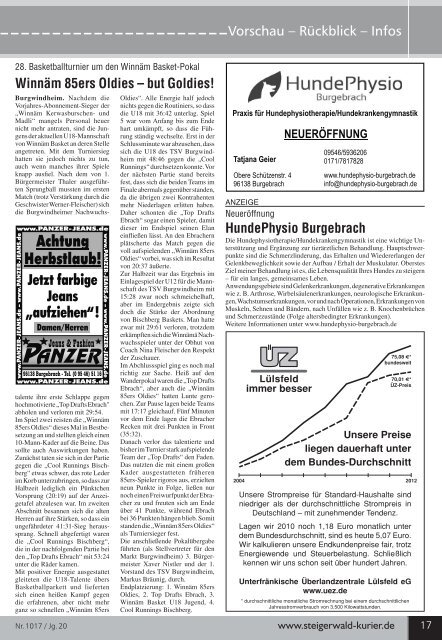 Die Region - Steigerwald-Kurier