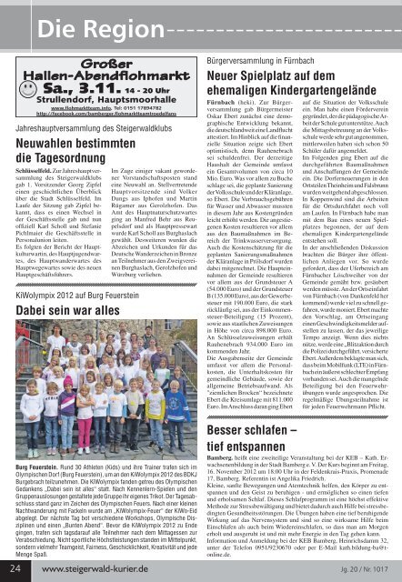 Die Region - Steigerwald-Kurier