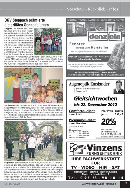 Die Region - Steigerwald-Kurier