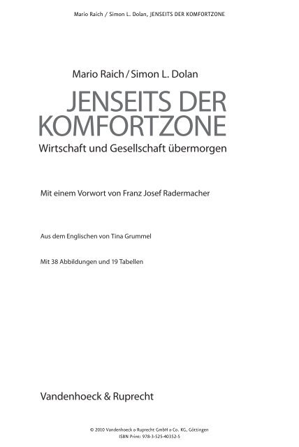 JENSEITS DER KOMFORTZONE