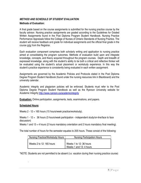 Sample Classroom Course Outline - The Chang School - Ryerson ...