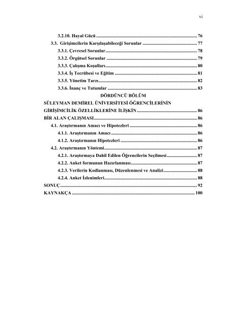 Ã¼niversite Ã¶Ärencilerinin giriÅimcilik Ã¶zelliklerinin belirlenmesi