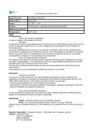 Enseignant/Chercheur Fiche Lille 1 - LIFL
