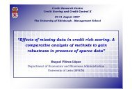 Effects of missing data in credit risk scoring: A comparative analysis ...