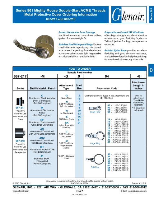 Glenair Mighty Mouse Connectors Catalog - Interstate Connecting ...