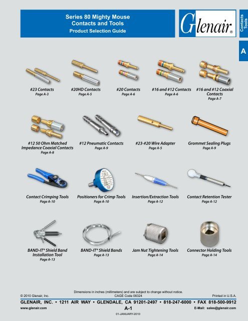 Glenair Mighty Mouse Connectors Catalog - Interstate Connecting ...