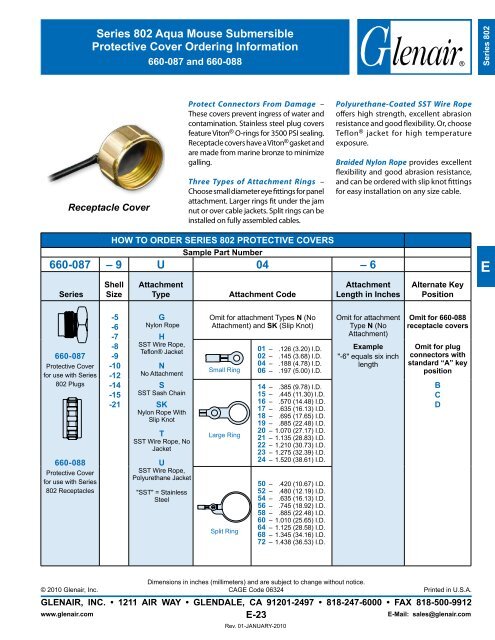 Glenair Mighty Mouse Connectors Catalog - Interstate Connecting ...