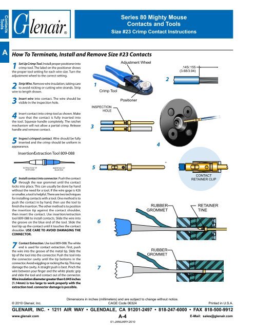 Glenair Mighty Mouse Connectors Catalog - Interstate Connecting ...