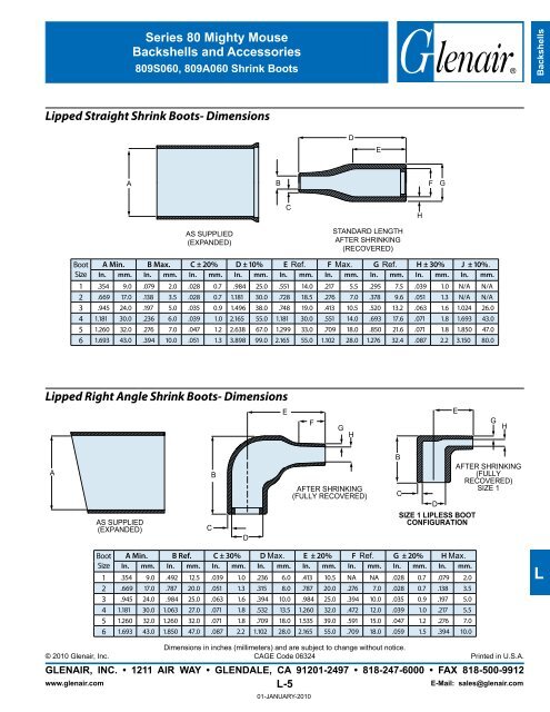 Glenair Mighty Mouse Connectors Catalog - Interstate Connecting ...