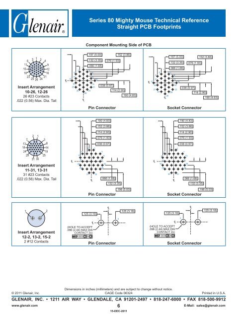 Glenair Mighty Mouse Connectors Catalog - Interstate Connecting ...