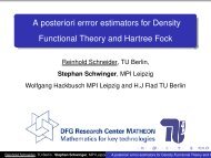 A posteriori errror estimators for Density Functional Theory and ...