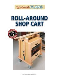 ROLL-AROUND SHOP CART - Woodsmith Shop