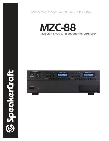 MZC-88 Hardware Installation Instructions.indd - World Wide Stereo