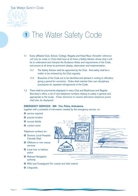 ARA Water Safety Code - British Rowing