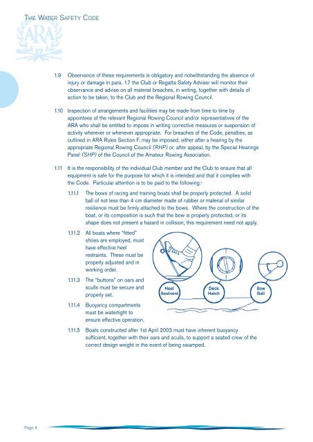 ARA Water Safety Code - British Rowing