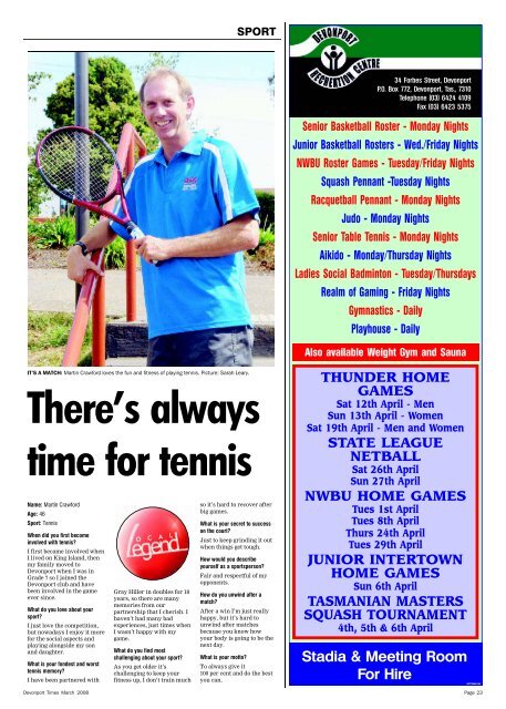 Devonport Times - 21-28 March 2008 - Devonport City Council