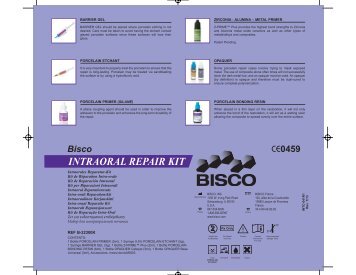 intraoral repair kit technique card - Bisco, Inc.