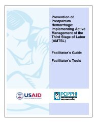 Prevention of Postpartum Hemorrhage: Implementing ... - POPPHI