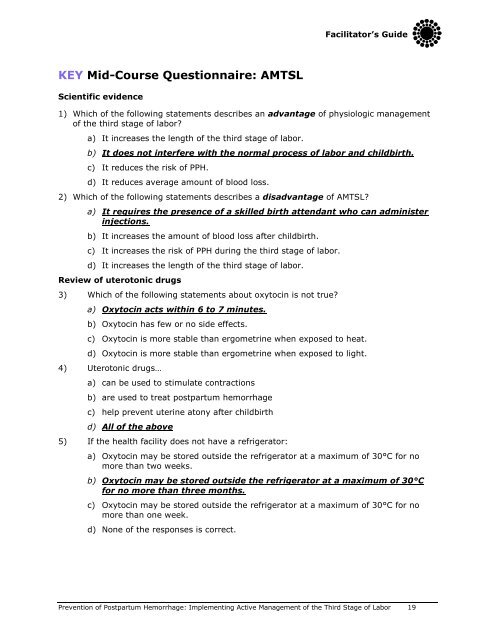 Prevention of Postpartum Hemorrhage: Implementing ... - POPPHI