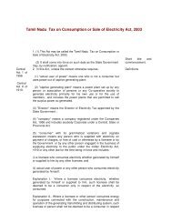 Tamil Nadu Tax on Consumption or Sale of Electricity Act, 2003