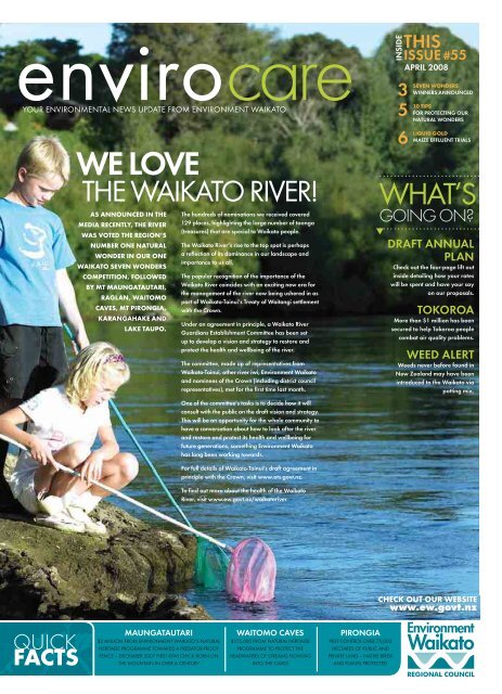 Envirocare - April 2008 - Waikato Regional Council
