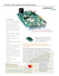 FireFox Broadband Synthesizer â OEM Model - Jackson Labs ...