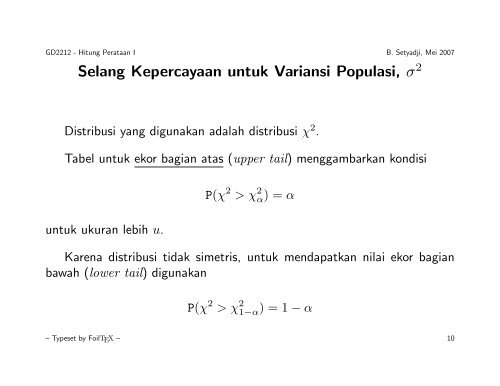 Teori Distribusi Sampling