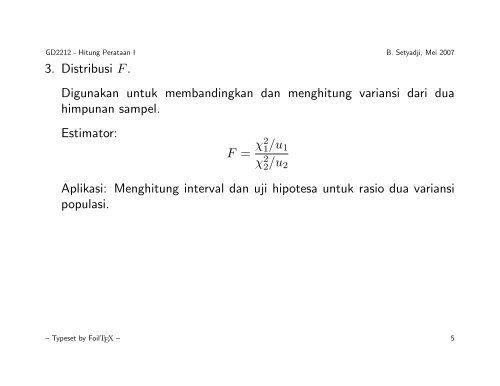 Teori Distribusi Sampling